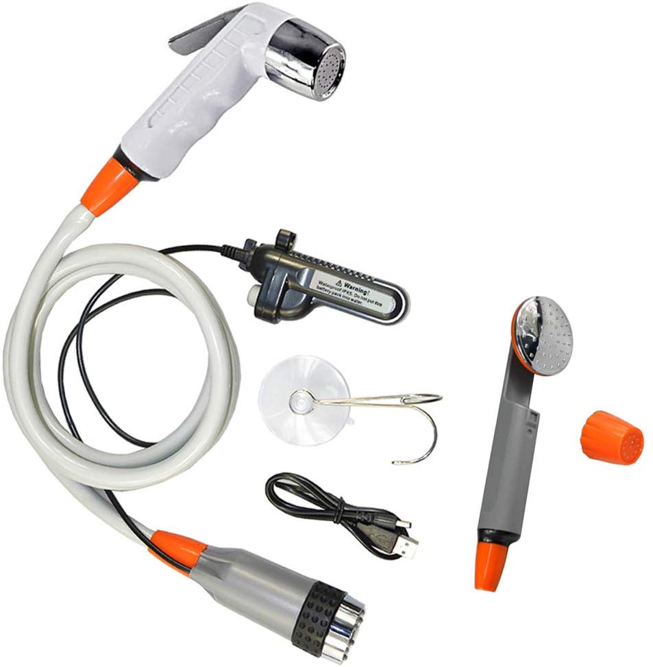 Outdoor Camping Shower - Patented Design 3.7v Portable Outdoor Self-Heated