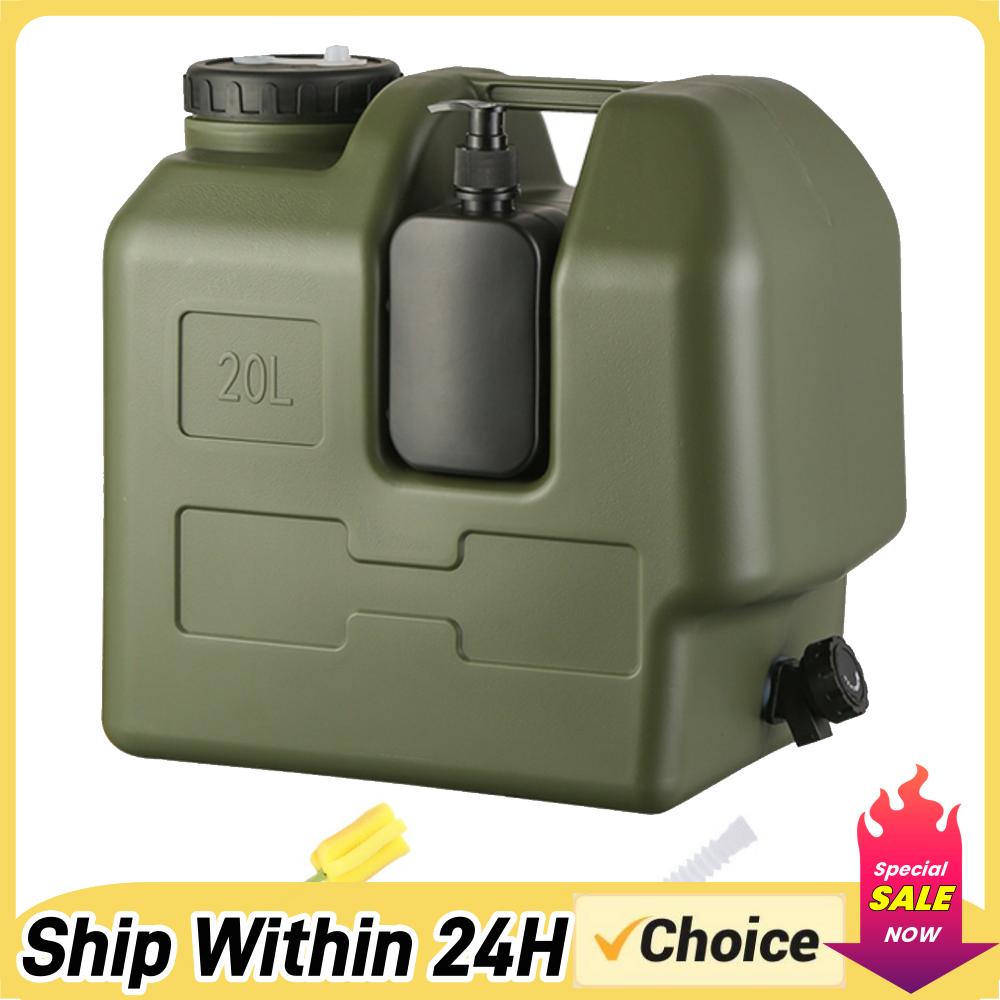 Outdoor Camping Water Tank - 15/20L Portable Camping Water Jug With
