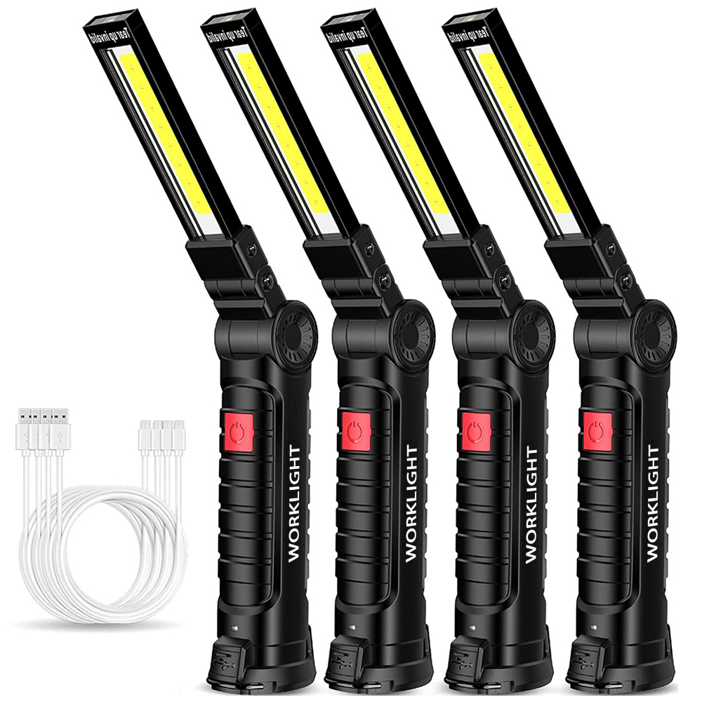 Outdoor Camping Lighting - Portable Fold LED Flashlight Strong Magnet