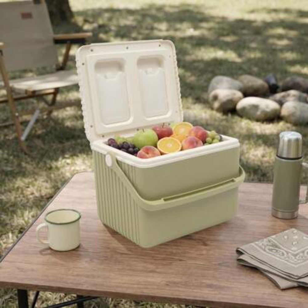 Outdoor Camping Storage Box - 13L Portable Insulated Cooler Box Camping