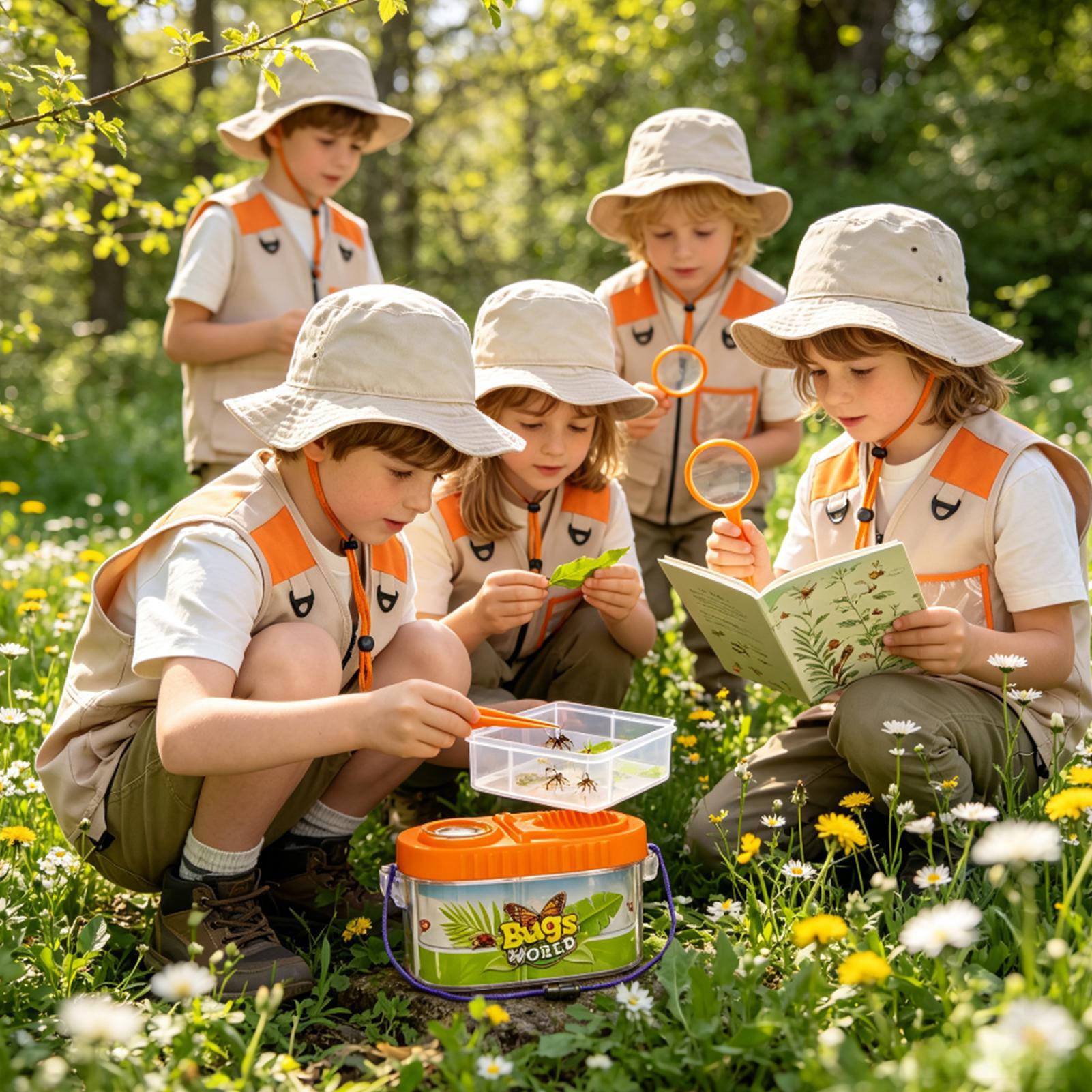 Outdoor Camping Activities For Kids - Kids Adventure Kit With Magnifying Glass