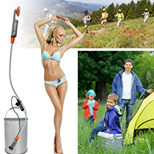 Patented Design 3.7v Portable  - đánh giá và giá Outdoor Camping Shower
