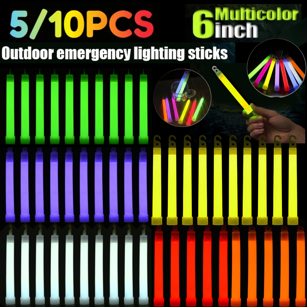 5/10PCS 6inch Glowing Sticks C - đánh giá và giá Glow Sticks Survival