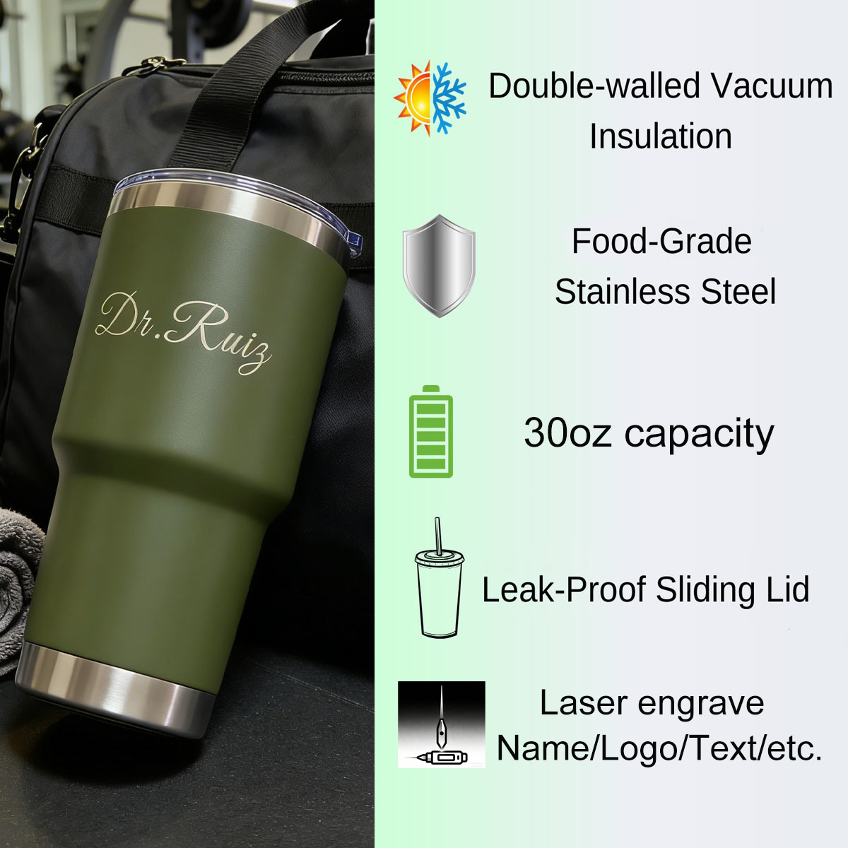 Custom Personalized 30 oz Vacu - đánh giá và giá Outdoor Camping Water Tank