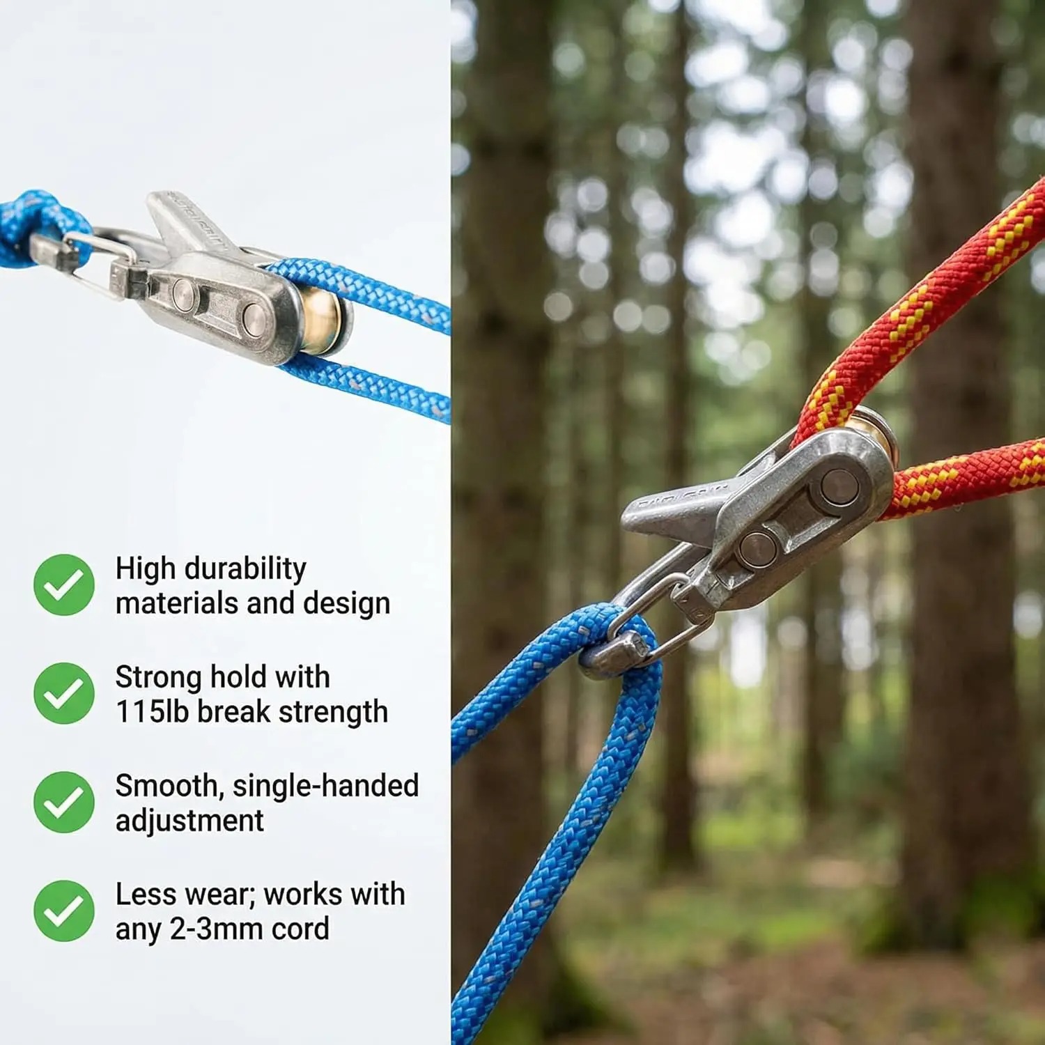6Pcs Paracord Rope Tensioner K - đánh giá và giá Outdoor Camping Guy
