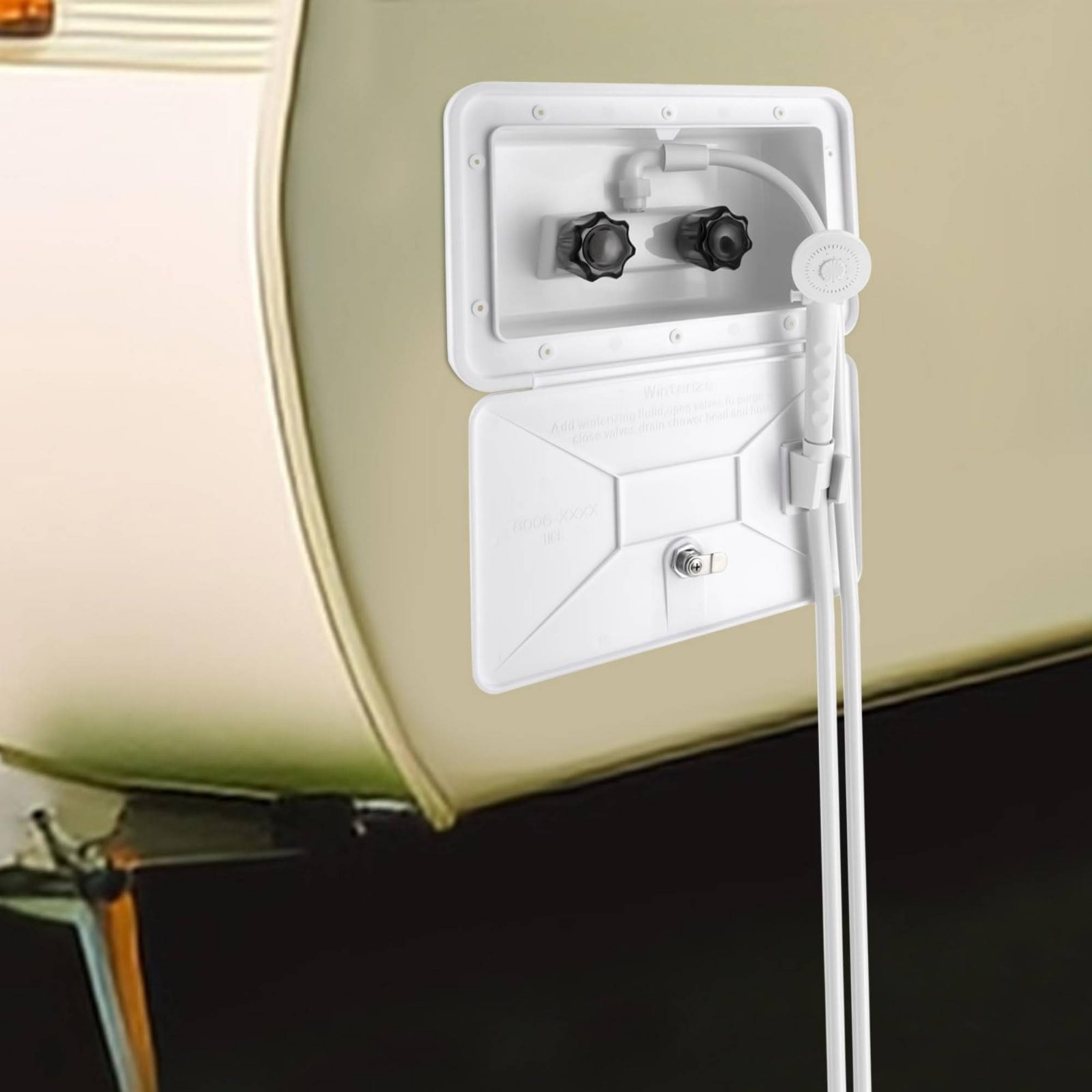 RV Exterior Shower Box Compact - đánh giá và giá Outdoor Camping Shower