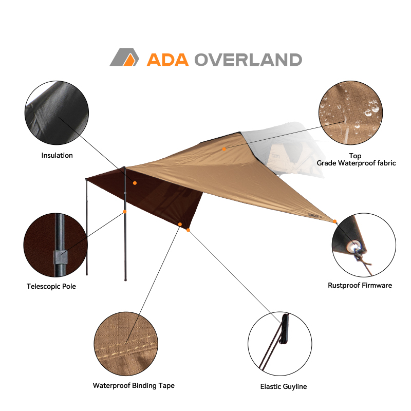 Waterproof Oxford Canopy Tent  - đánh giá và giá Outdoor Camping Car Tent
