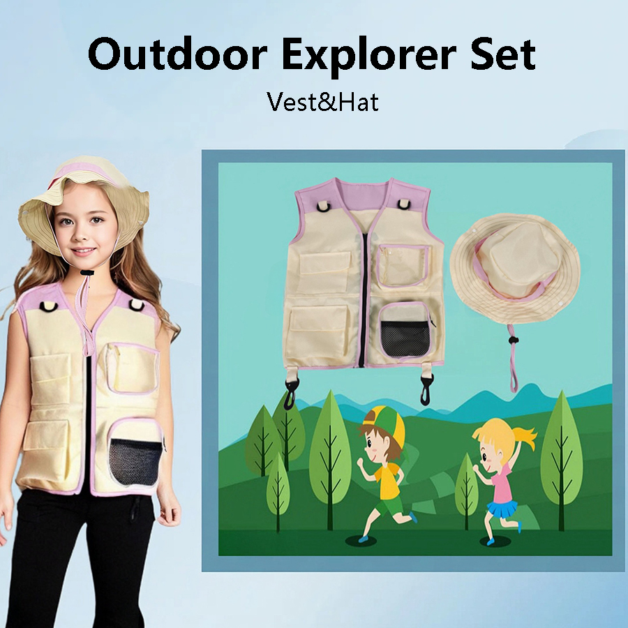 Children Explorer Vest Hat Sui - đánh giá và giá Outdoor Camping Activities For Kids