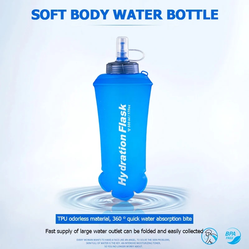 250ml 500ml 750ml Portable Fol - đánh giá và giá Collapsible Water Bottle