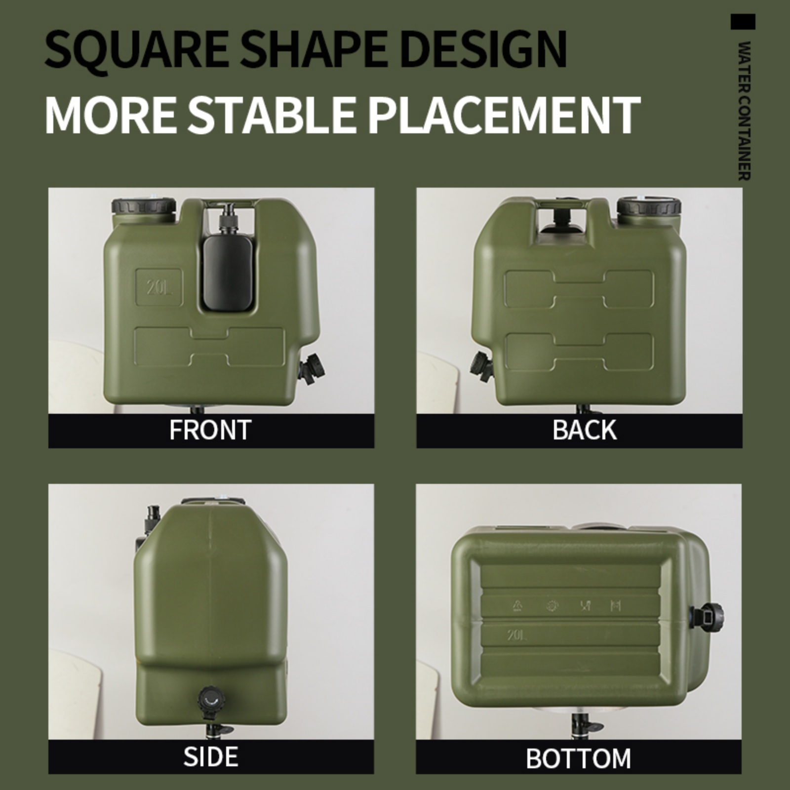 15/20L Portable Camping Water  - đánh giá và giá Outdoor Camping Water Tank