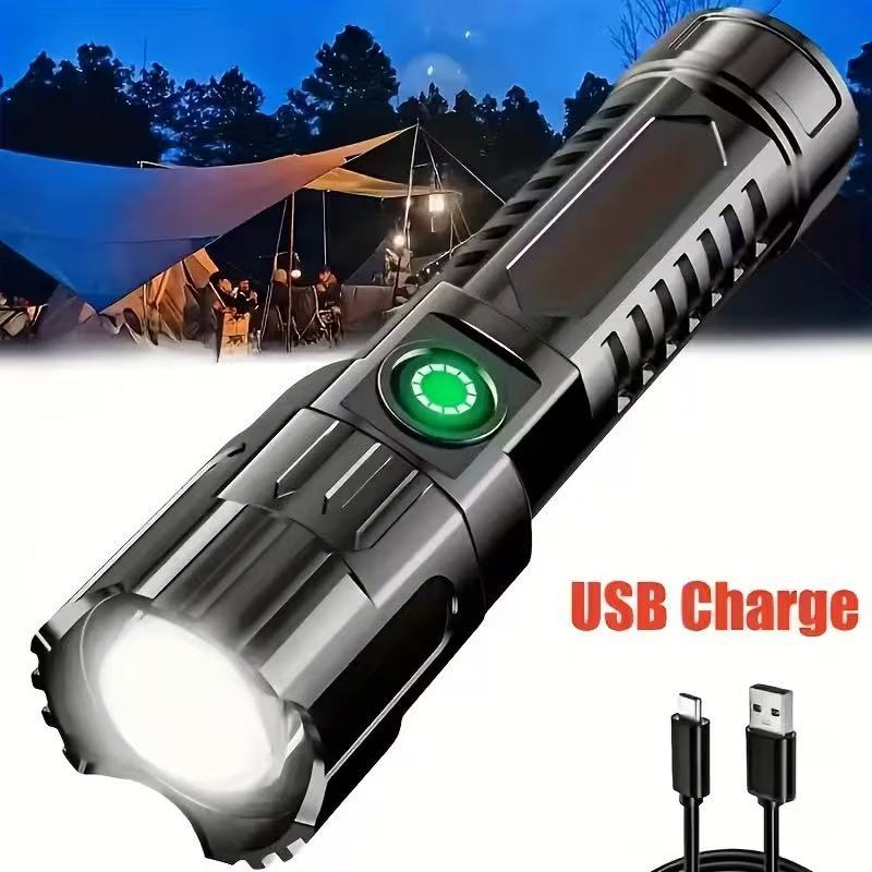 New High-power Led Flashlight  - đánh giá và giá Outdoor Camping Decor