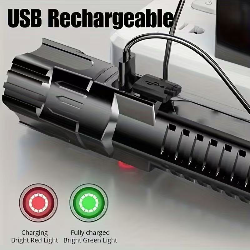 New High-power Led Flashlight  - đánh giá và giá Outdoor Camping Decor