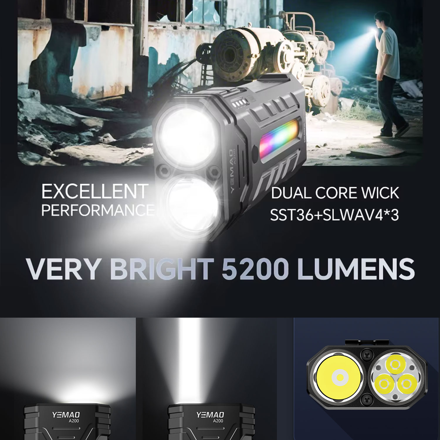 5200LM Innovative Multifunctio - đánh giá và giá Outdoor Camping Decor