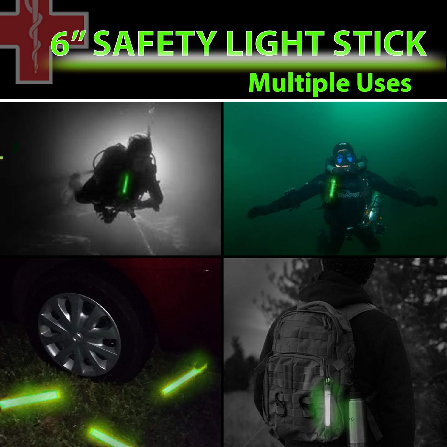 Glow Sticks Bulk Green Emergen - đánh giá và giá Glow Sticks Survival